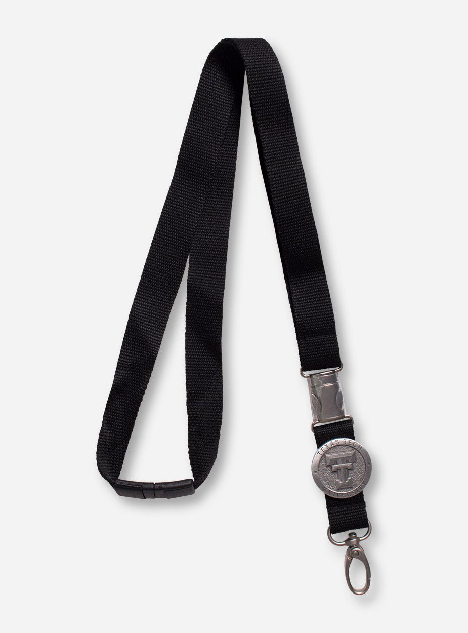 Heritage Pewter Texas Tech Black Lanyard
