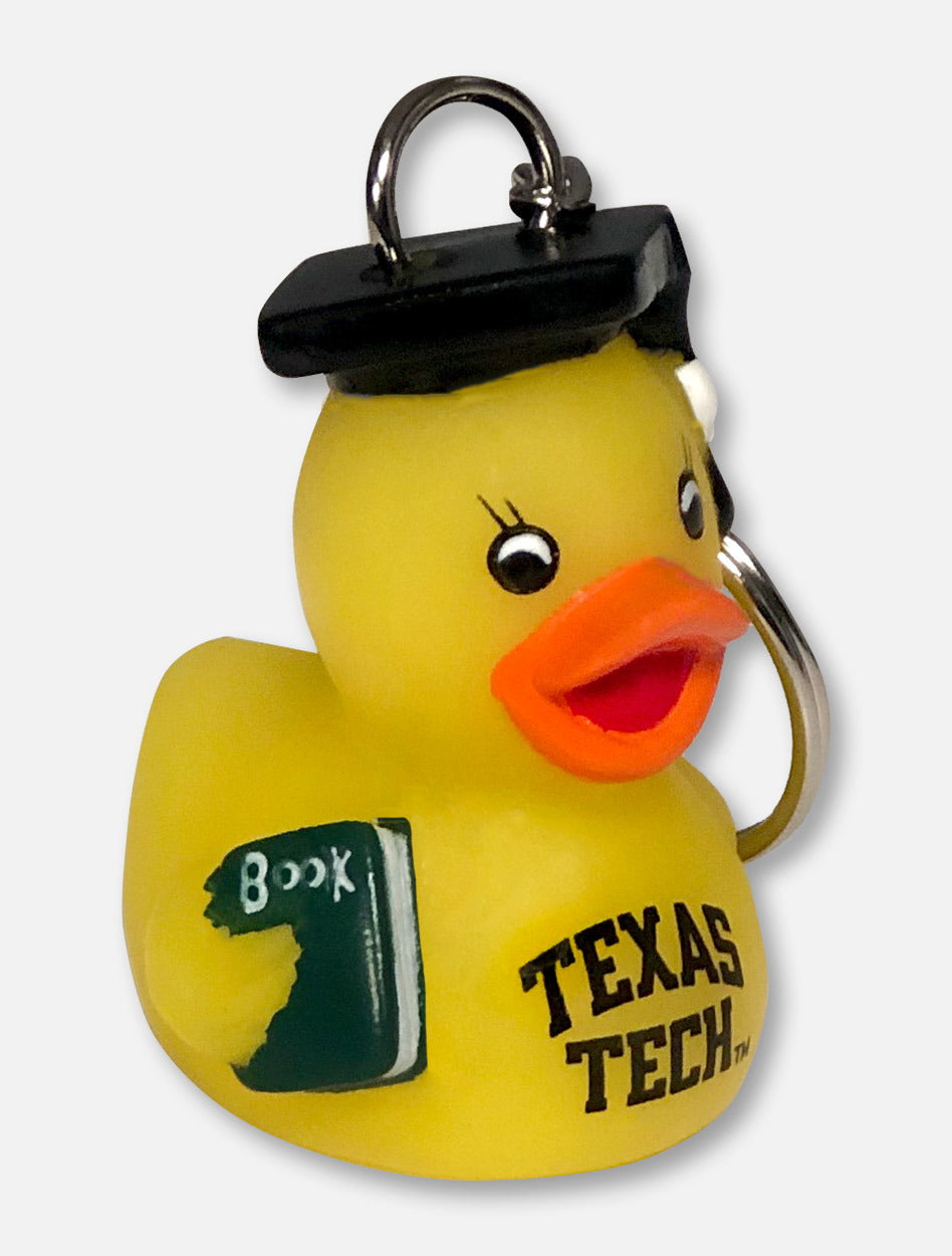 Texas Tech Red Raiders Graduation Rubber Duck Keychain