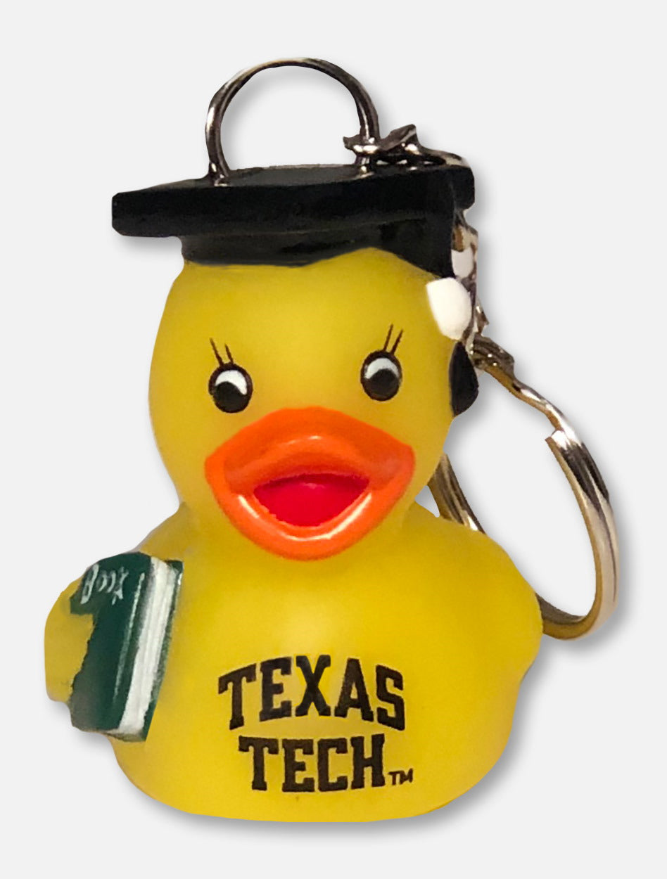Texas Tech Red Raiders Graduation Rubber Duck Keychain