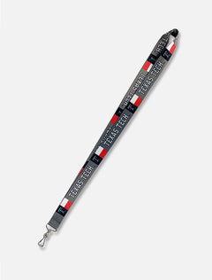 Texas Tech Red Raiders TX Flag in School Colors Lanyard
