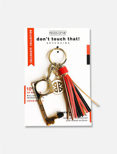 Texas Tech Red Raiders Don't Touch that! Red and Black Tassel Key Chain