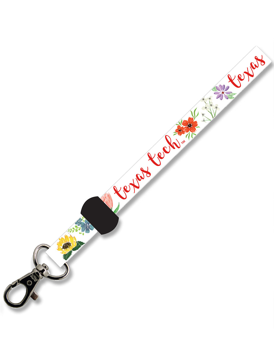 Texas Tech "Spring Flowers" Wrist Lanyard