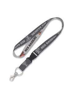 Texas Tech Double Sided Grey Lanyard