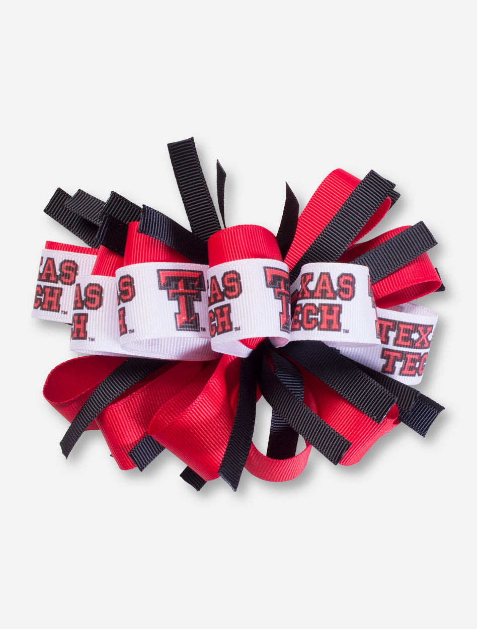 Texas Tech Multi-Color Cheer Loop Hair Bow