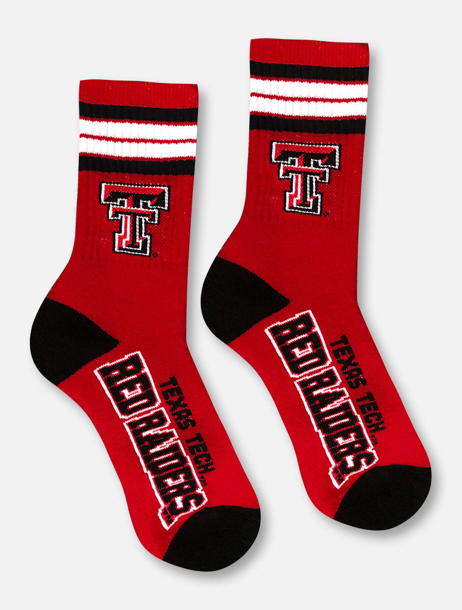 Texas Tech Red Raiders Double T "4-stripe Deuce" YOUTH Socks
