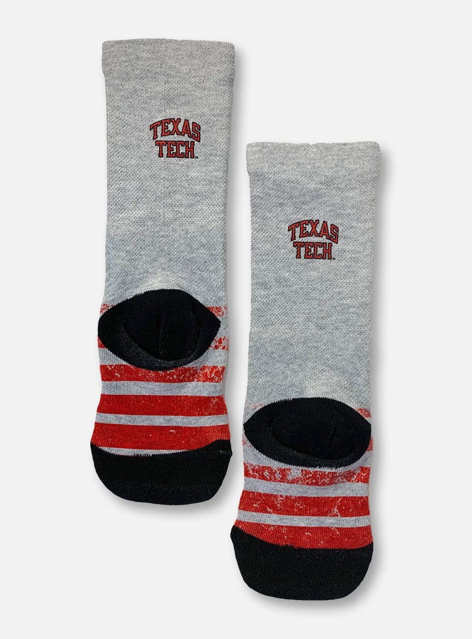 Texas Tech Red Raiders Double T YOUTH Vintage Heather Socks