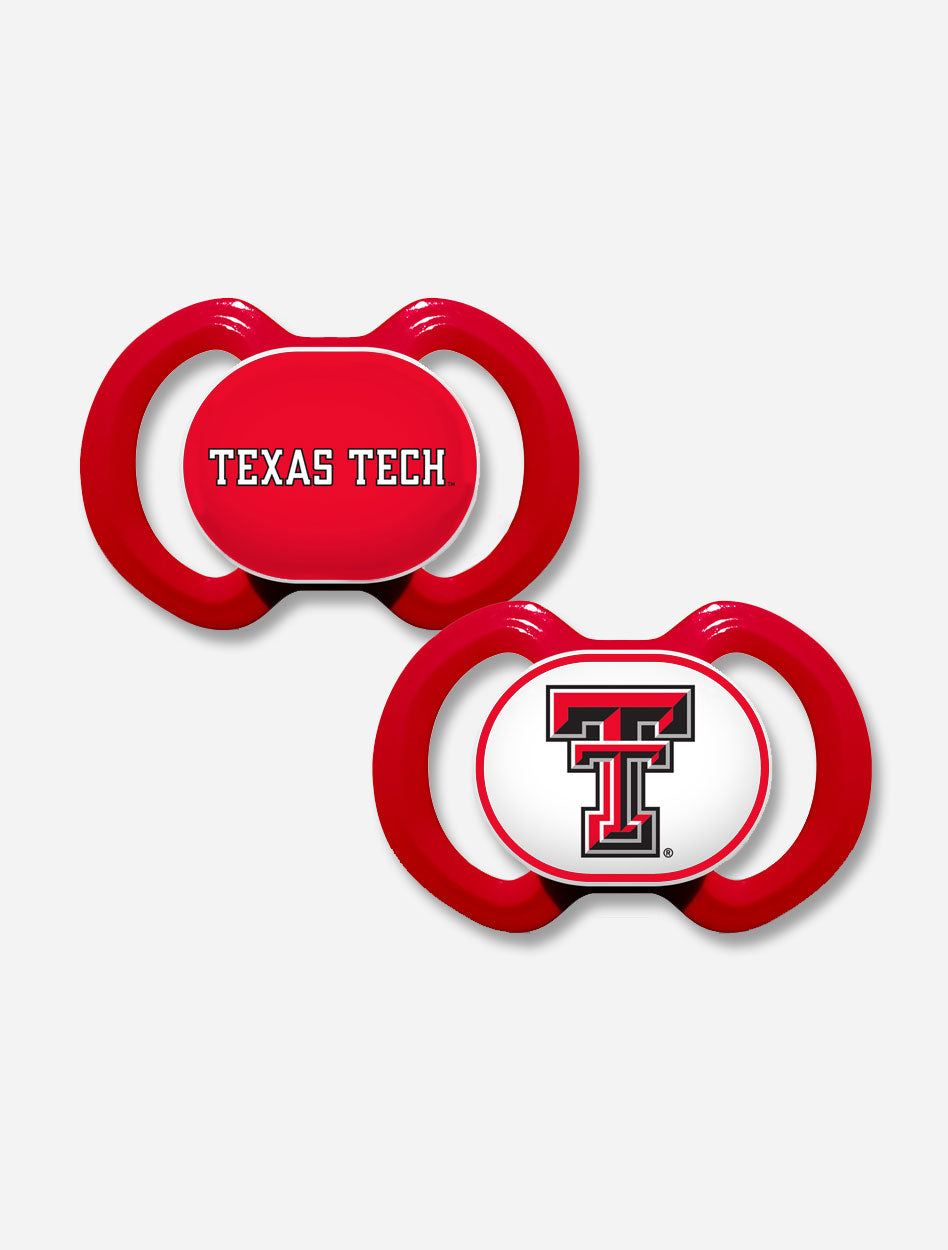 Texas Tech Double T 2 pack Orthodontic Pacifiers