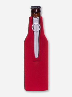 Texas Tech Large Double T on Red Bottle Cooler