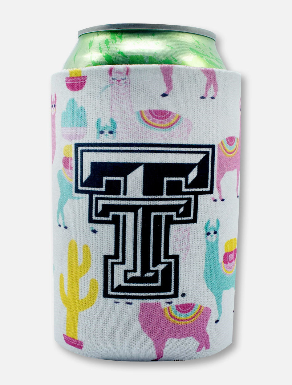 Texas Tech Black and White Double T "Llama" Can Cooler