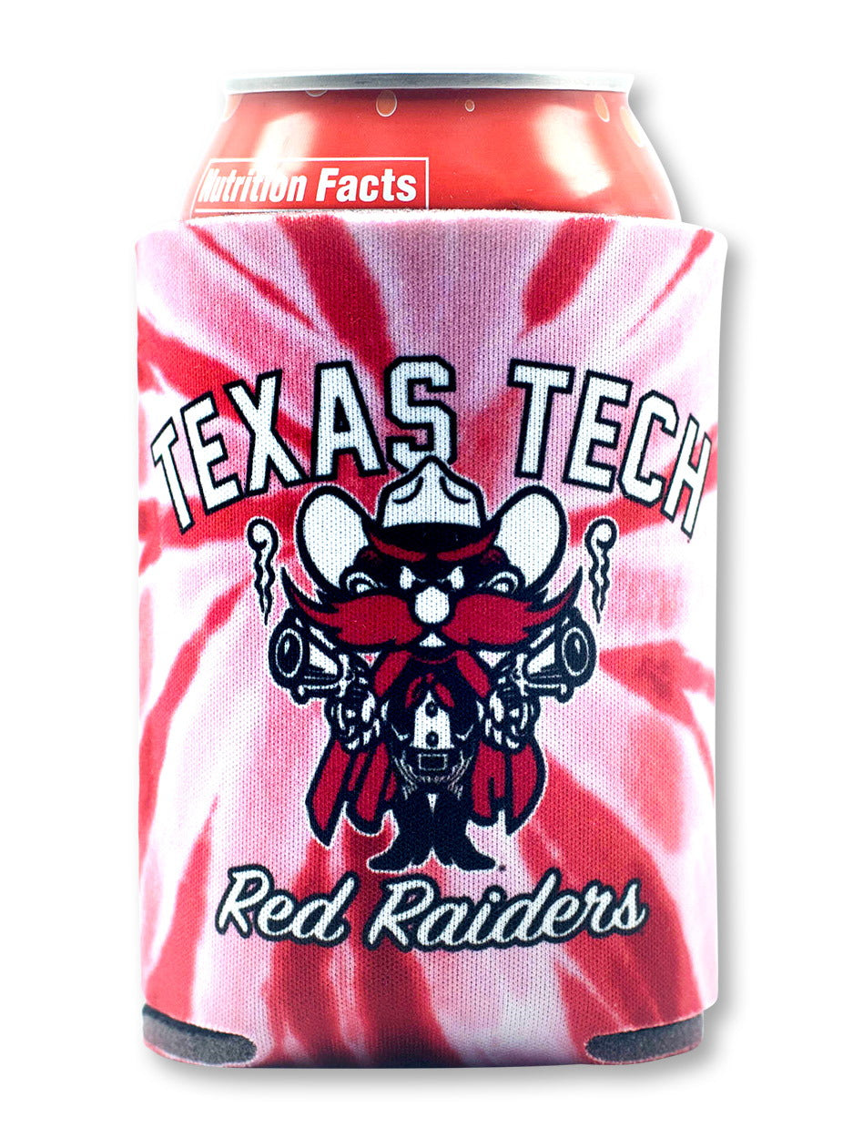 Texas Tech Red Raiders Raider Red Tie Dye Can Cooler