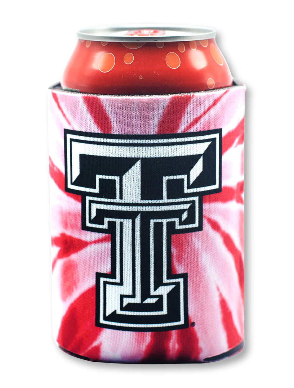 Texas Tech Red Raiders Raider Red Tie Dye Can Cooler
