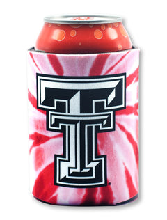 Texas Tech Red Raiders Raider Red Tie Dye Can Cooler