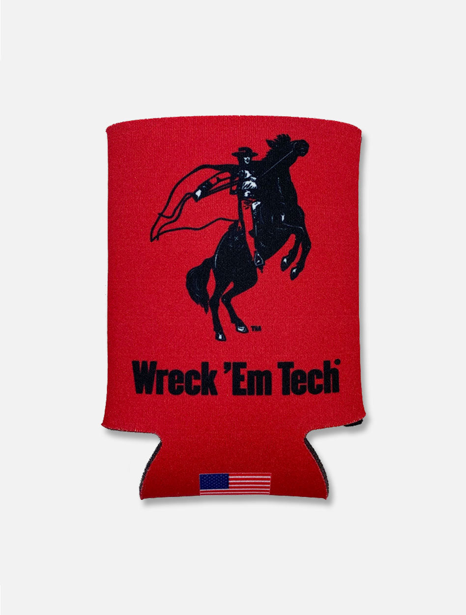 Texas Tech Red Raiders Vault Horse and Rider Wreck 'em Tech Can Cooler