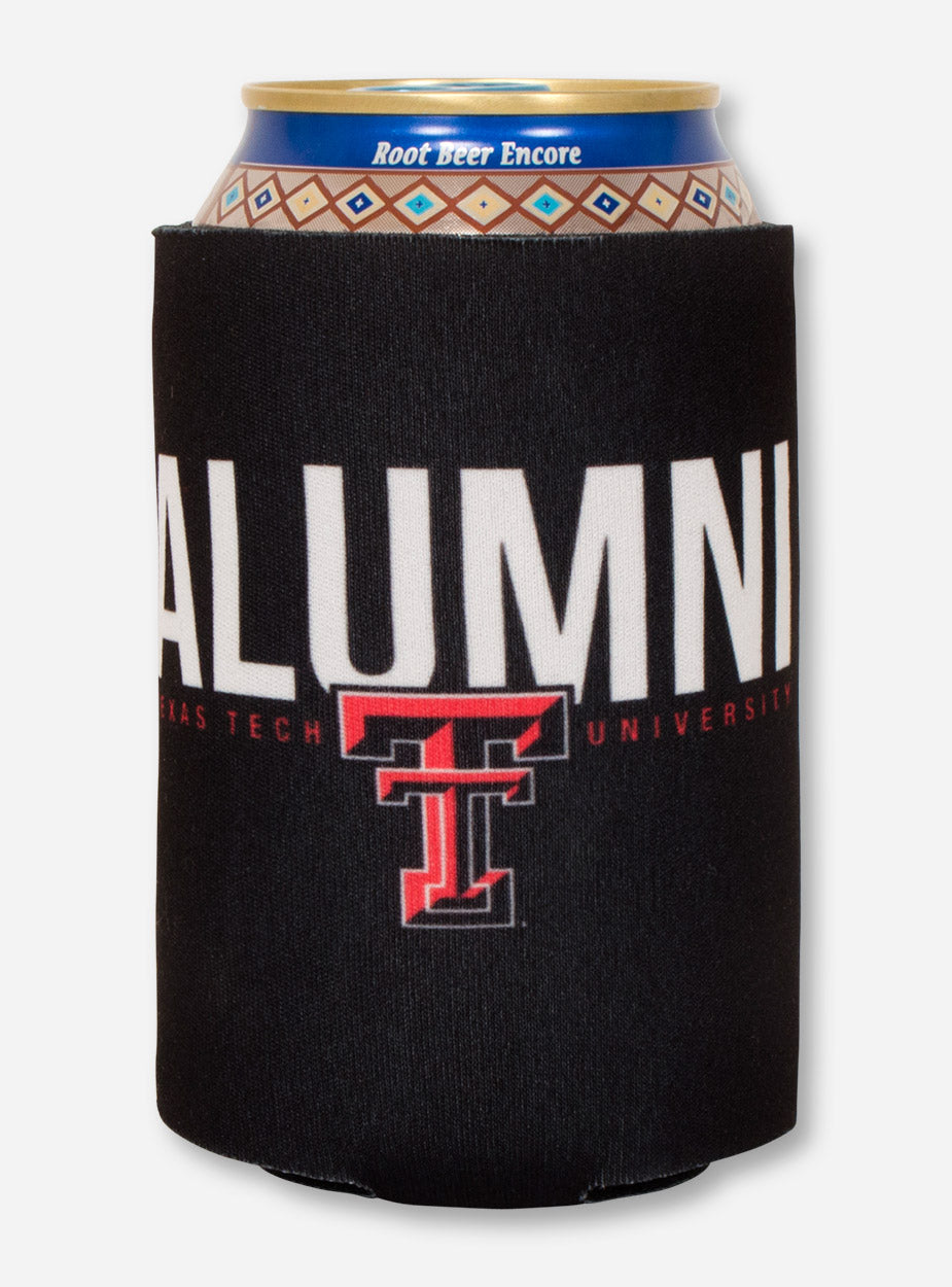 Texas Tech Alumni - Respect Your Elders on Black Can Cooler