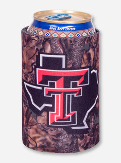 Texas Tech Lone Star Pride Camo Can Cooler
