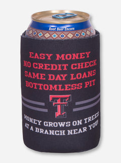 The Bank of Dad Black Can Cooler - Texas Tech