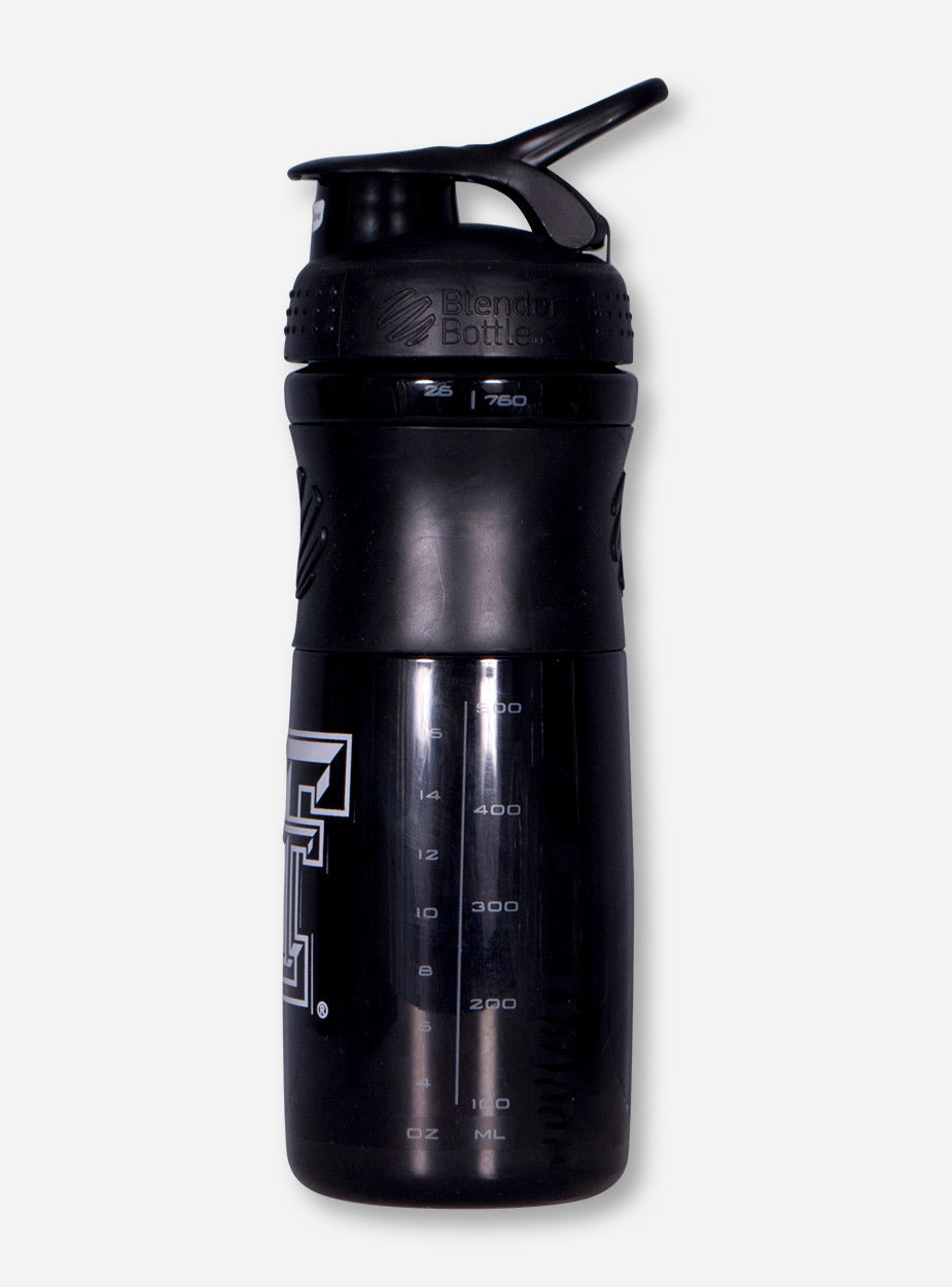 Double T on Black Blender Bottle