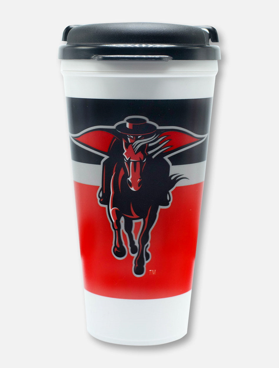 Texas Tech Red Raiders Double T and Masked Rider Travel Tumbler
