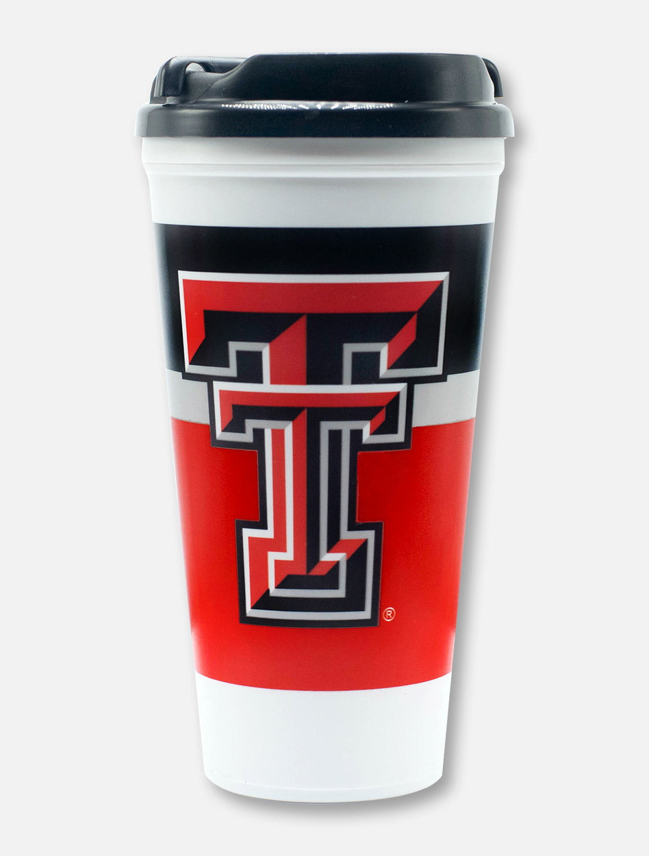 Texas Tech Red Raiders Double T and Masked Rider Travel Tumbler