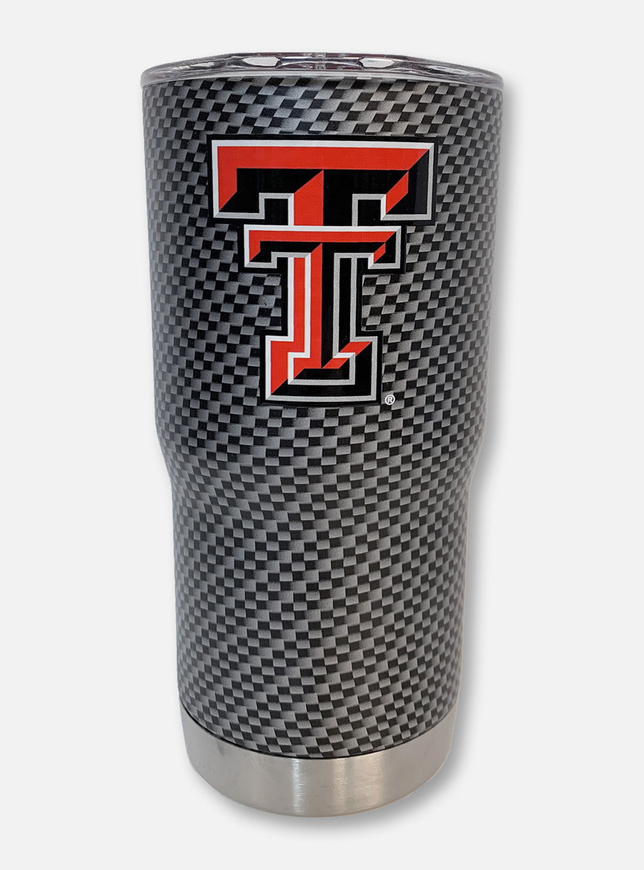 Texas Tech Red Raiders Carbon Fiber Double Walled 20 oz Travel Tumbler