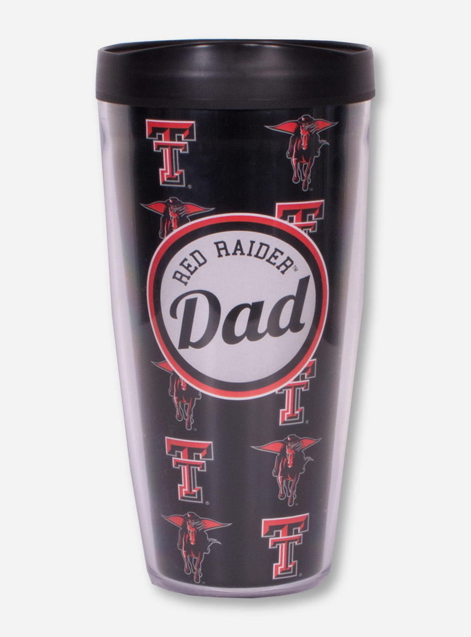 Texas Tech Red Raider Dad Black Travel Tumbler