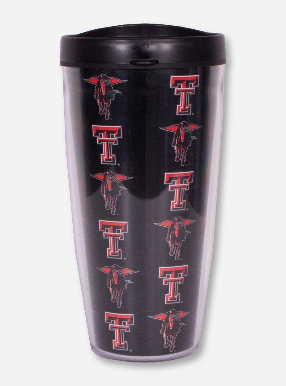 Texas Tech Red Raider Dad Black Travel Tumbler