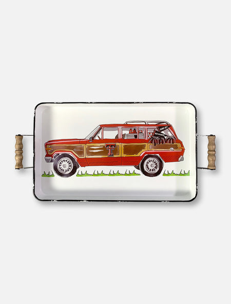 Glory Haus Texas Tech Red Raiders Double T "Wagoneer" Enamel Tray