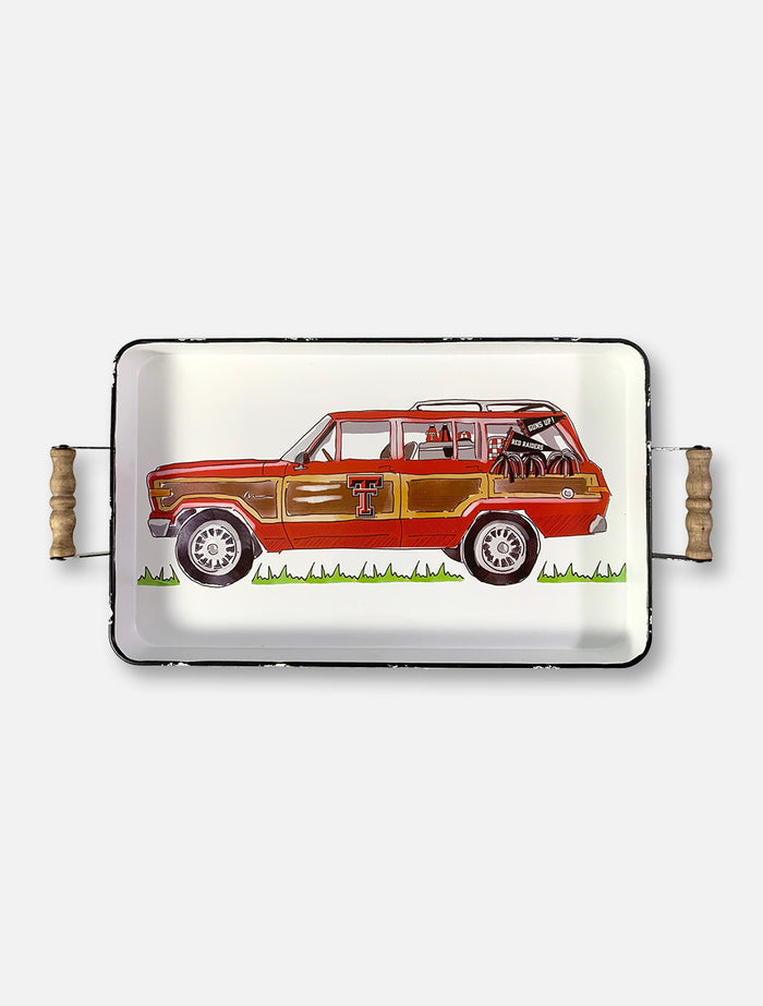 Glory Haus Texas Tech Red Raiders Double T "Wagoneer" Enamel Tray