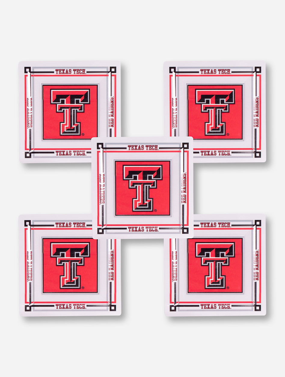 Texas Tech Red Raiders White Plastic Luncheon Plates