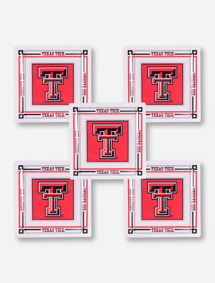 Texas Tech Red Raiders White Plastic Luncheon Plates