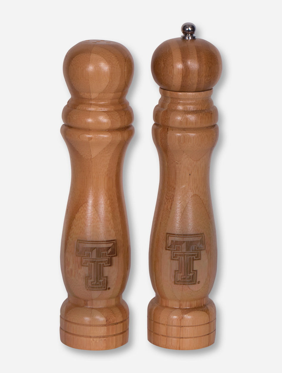 Texas Tech Red Raiders Bamboo Double T Salt and Pepper Set