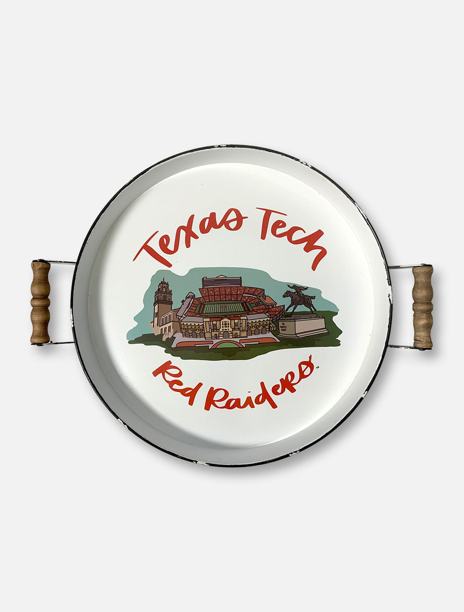 Glory Haus Texas Tech Red Raiders Double T "Stadium Landmark" Enamel Tray