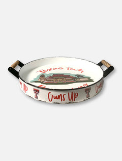 Glory Haus Texas Tech Red Raiders Double T "Stadium Landmark" Enamel Tray