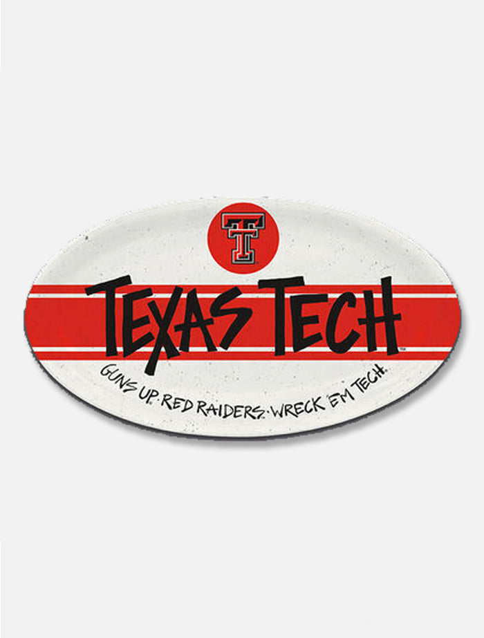 Texas Tech Red Raiders Melamine Oval Serving Tray