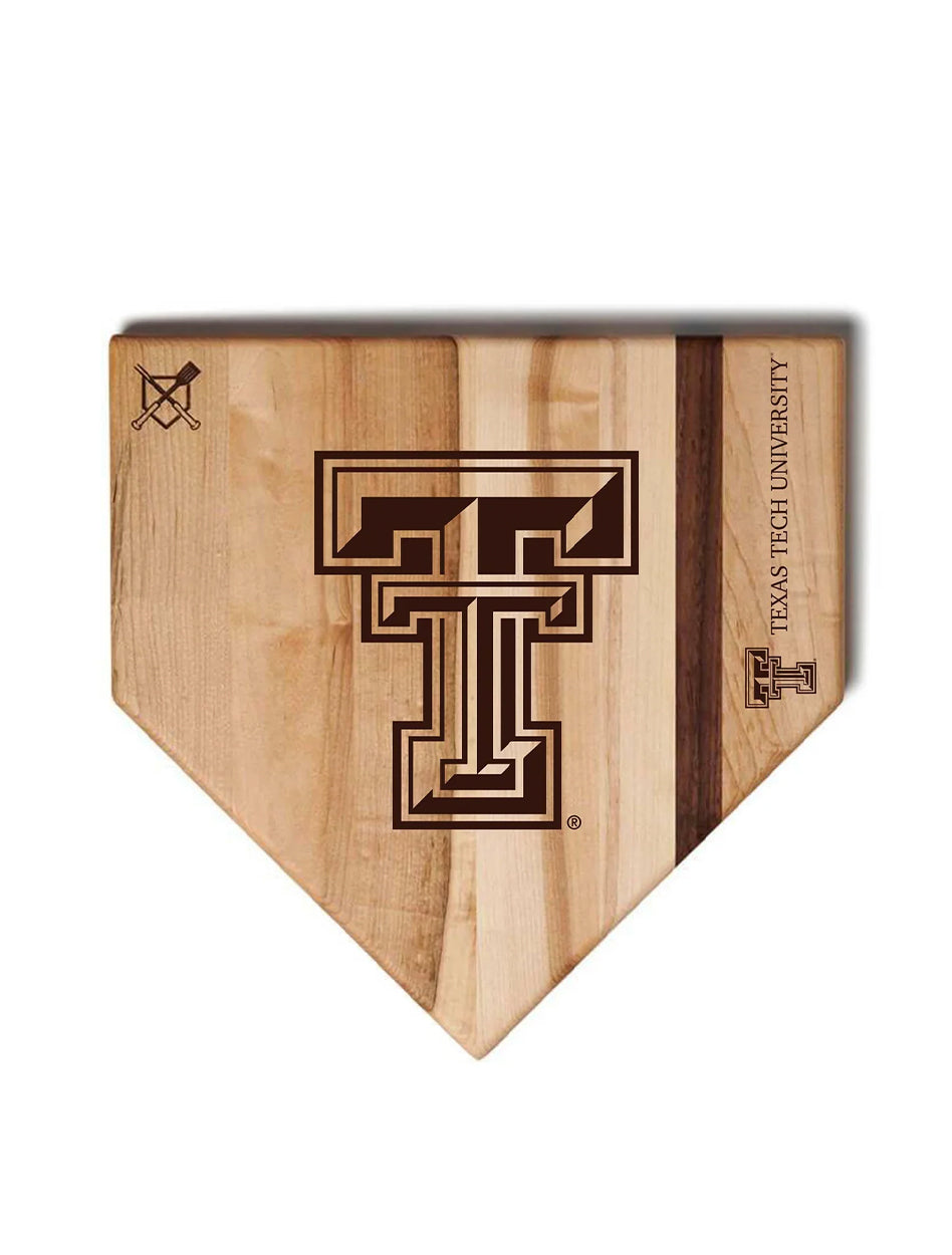 Texas Tech Double T "Home Plate" Cutting Board