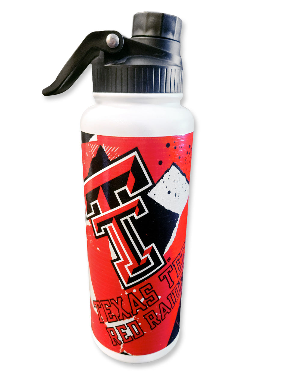 Texas Tech Red Raiders "Ripped" 34 oz Double Walled Metal Water Bottle