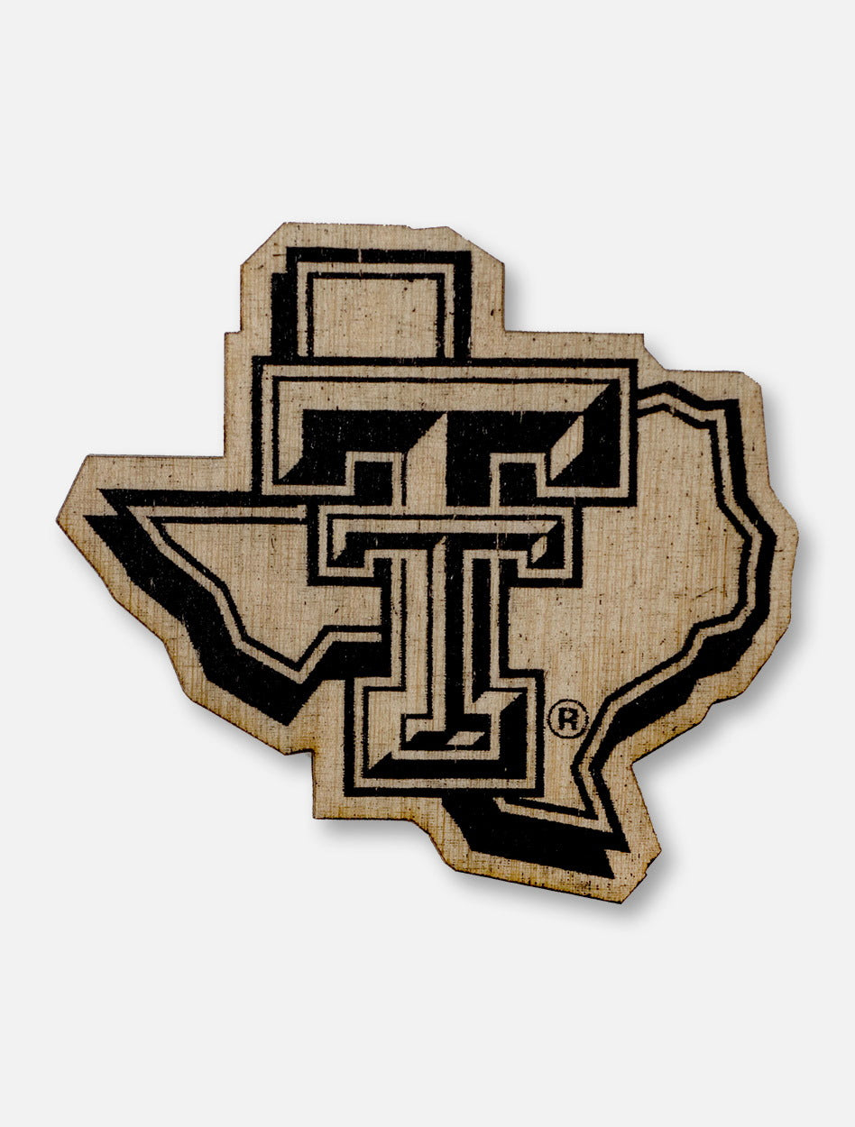 Texas Tech Red Raiders Texas Tech Pride Logo Wooden Magnet