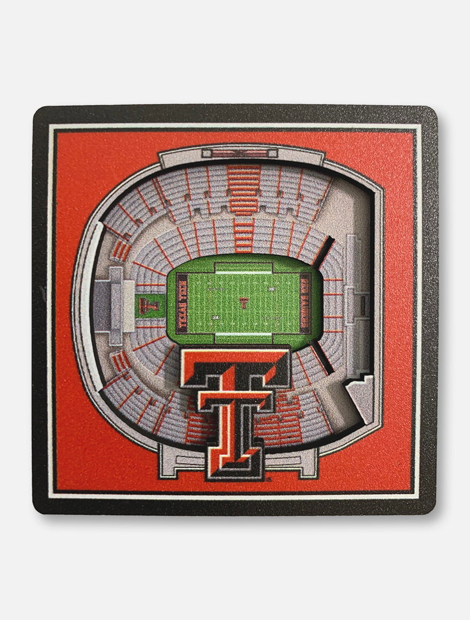 Texas Tech Red Raiders Double T 3D Stadium View Magnet