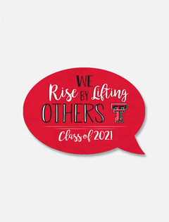 Texas Tech Red Raiders "Rise by Lifting" Magnet