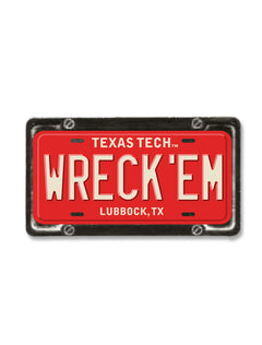 Texas Tech "Wreck'em License Plate" Magnet