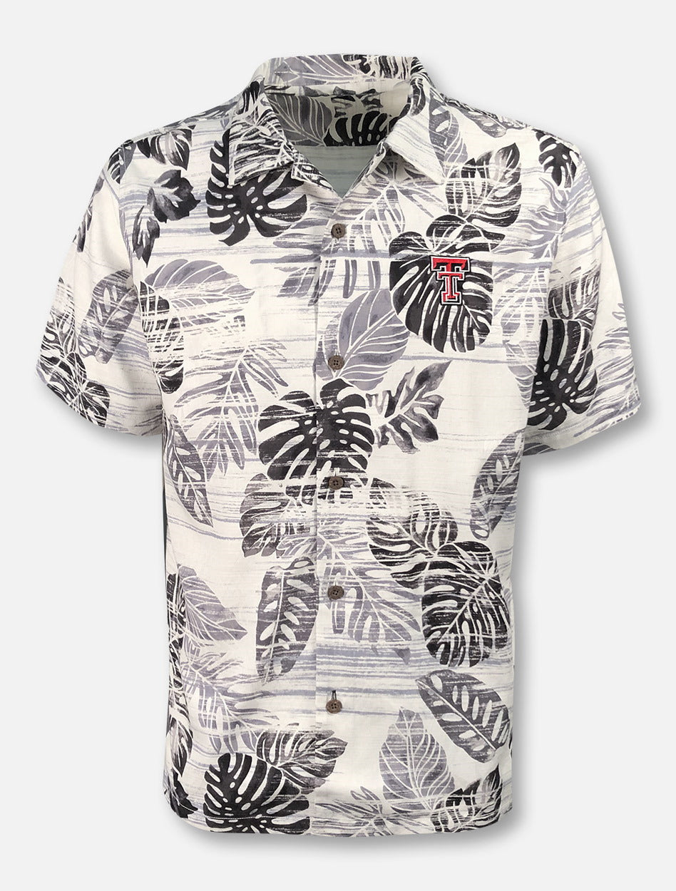 Tommy Bahama Texas Tech "Sport Super Fan Silk Camp" Short Sleeve Button Down
