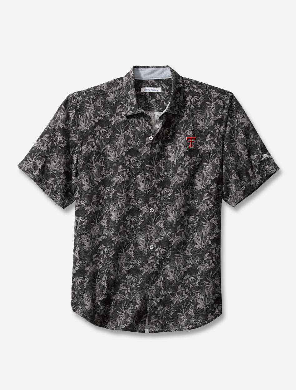 Tommy Bahama Texas Tech "Sport Jungle Shade" Silk Button Down