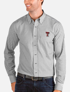 Antigua Texas Tech Red Raider Double T "Structure" Button Down