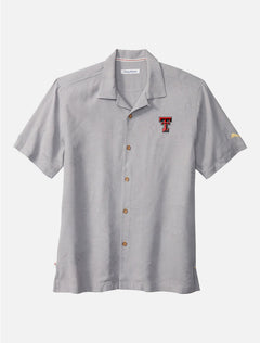 Tommy Bahama Texas Tech "Baseball Bay" Solid Silk Button Down