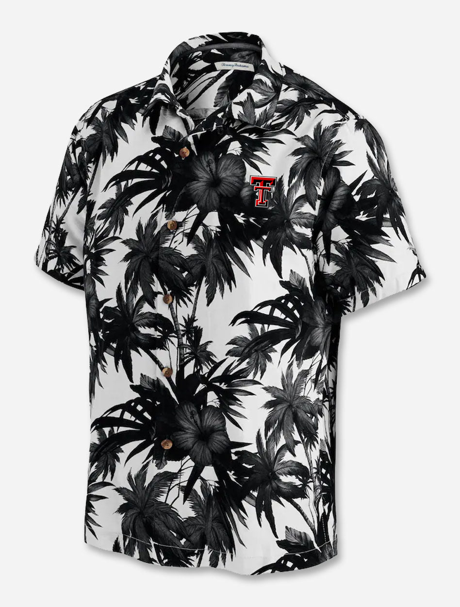 Tommy Bahama Texas Tech "Sport Harbor Island Hibiscus" Silk Camp Button Down