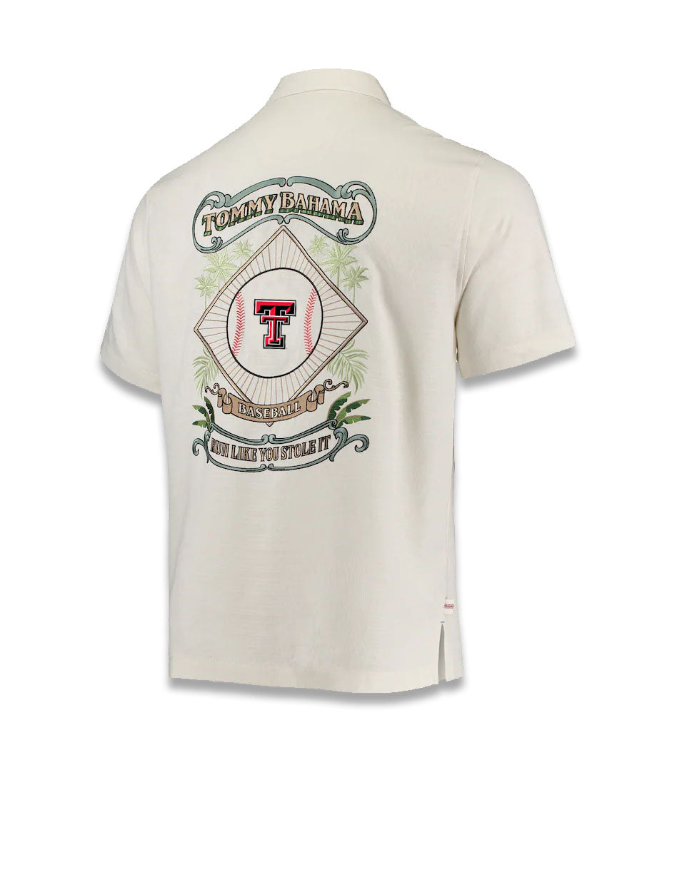 Tommy Bahama Texas Tech "Run Like You Stole It" Camp Shirt