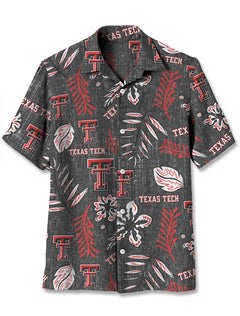 Texas Tech Double T "Vintage Floral" Button Up Dress Shirt