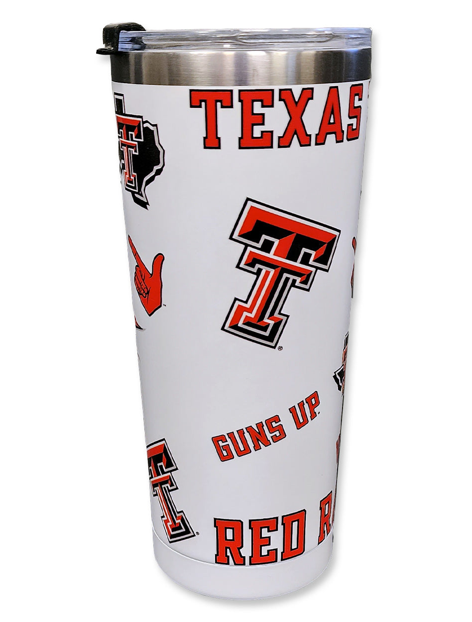 Texas Tech "Medley of Logos" 24 oz Travel Tumbler