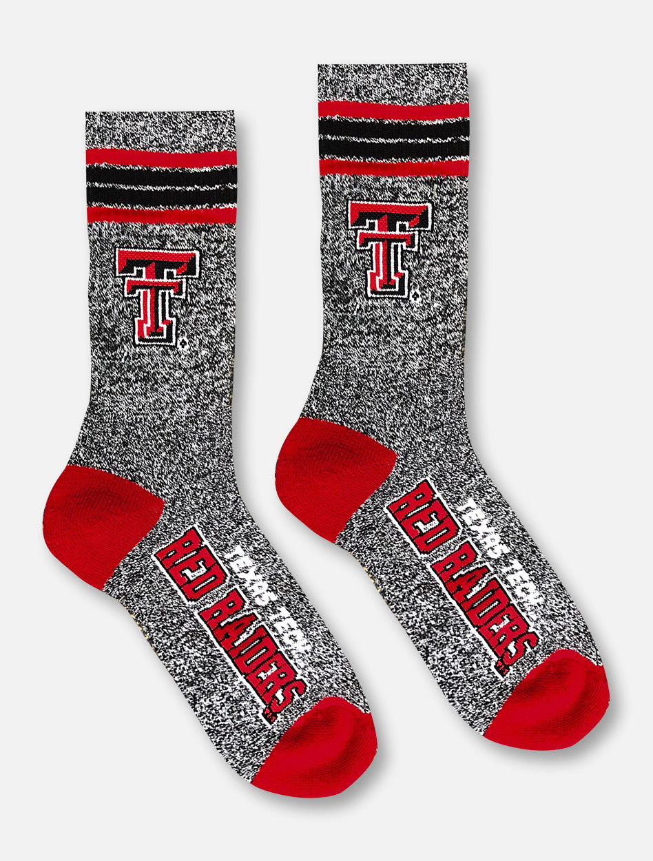 Texas Tech Red Raiders Double T Grey Crew Socks