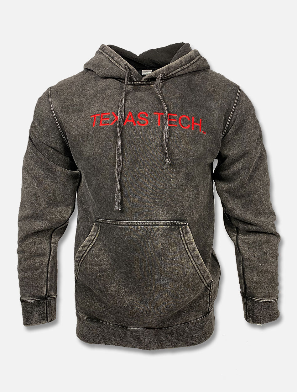 Texas Tech Red Raiders "Acid Rock" Red Embroidered Mineral Wash Hoodie